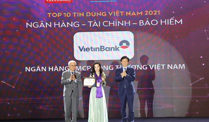 “Alias - Biệt danh tài khoản” của VietinBank lọt vào Top 10 Tin dùng Việt Nam 2021