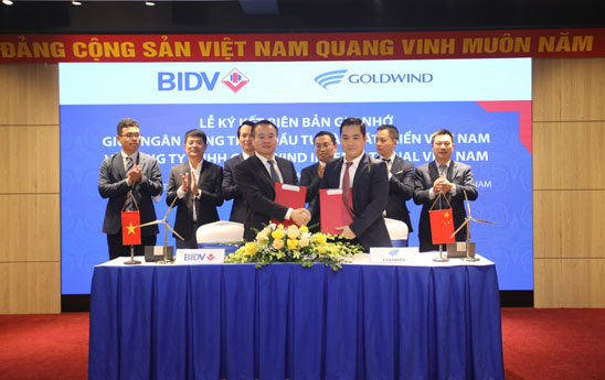 BIDV triển khai hợp tác với Công ty Goldwind