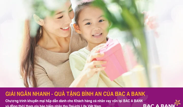 BacABank khuyến mãi khách hàng vay vốn có tham gia bảo hiểm nhân thọ