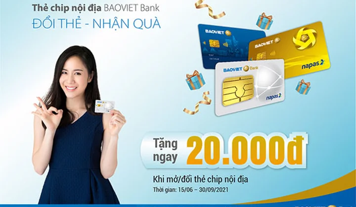 BaoVietBank khuyến mãi “Đổi thẻ nhận quà”