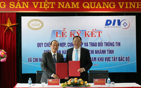 Chi nhánh BHTGVN khu vực Tây Bắc Bộ ký kết Quy chế phối hợp với NHNN Chi nhánh các tỉnh trên địa bàn phụ trách