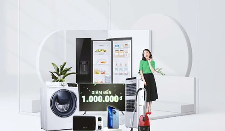 Chủ thẻ Vietcombank được giảm giá đến 1 triệu đồng khi mua sắm tại Nguyễn Kim