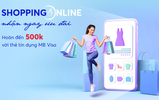 Chủ thẻ tín dụng MB Visa nhận ưu đãi