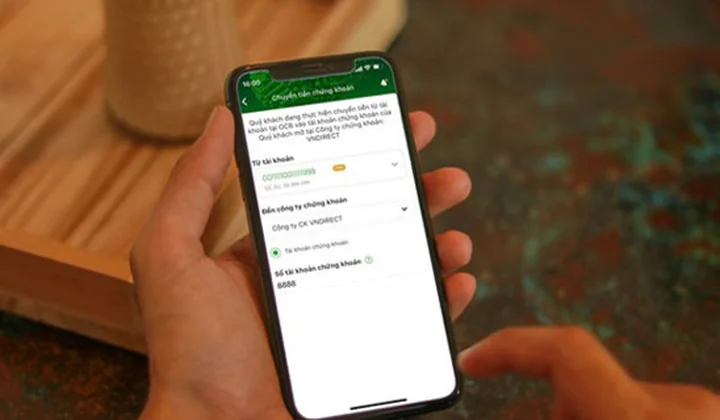 Chuyển tiền đầu tư chứng khoán trong 30 giây với OCB OMNI