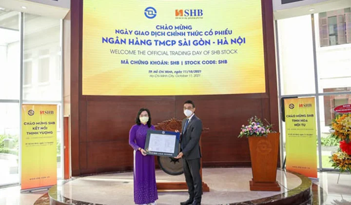 Cổ phiếu SHB chính thức giao dịch trên sàn HOSE