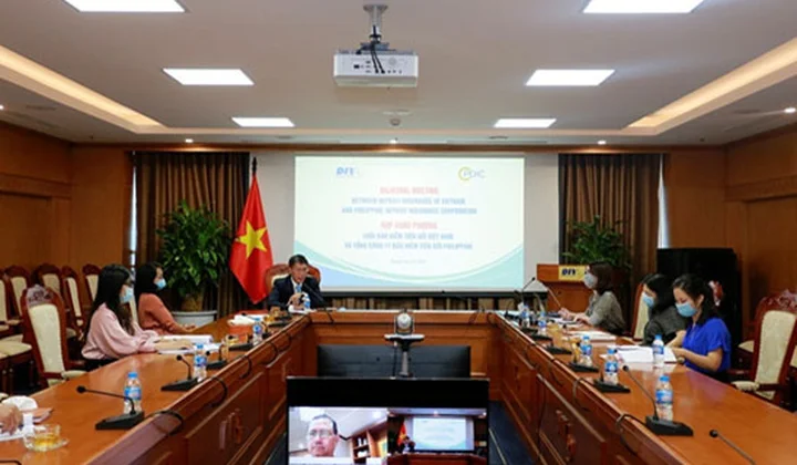 DIV họp song phương và tọa đàm trực tuyến với Tổng Công ty Bảo hiểm tiền gửi Philippine