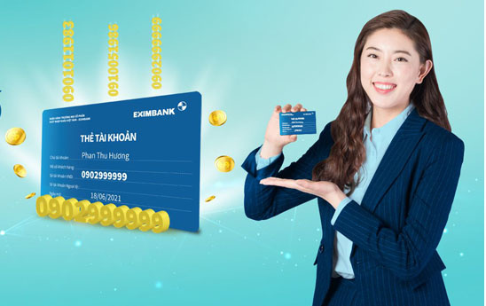 Eximbank triển khai sản phẩm tài khoản số tự chọn