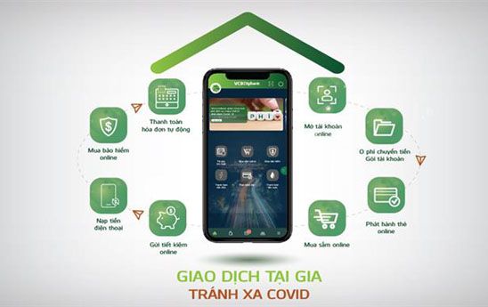 Giao dịch an toàn tại nhà với các dịch vụ trực tuyến của Vietcombank