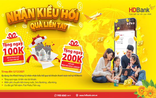 HDBanh triển khai chương trình “Nhận kiều hối - Quà liền tay”