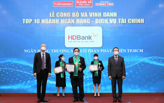 HDBank được vinh danh “Top Thương hiệu Mạnh” năm 2021