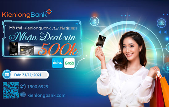 KienlongBank ưu đãi khách hàng mở thẻ tín dụng