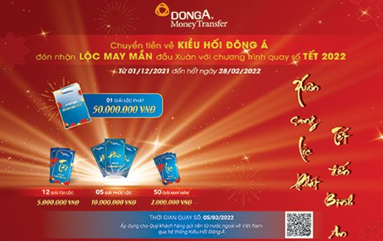 Kiều hối Đông Á triển khai chương trình "Xuân sang Lộc phát - Tết đến Bình an"