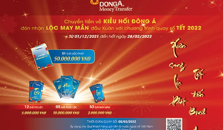 Kiều hối Đông Á triển khai chương trình "Xuân sang Lộc phát - Tết đến Bình an"