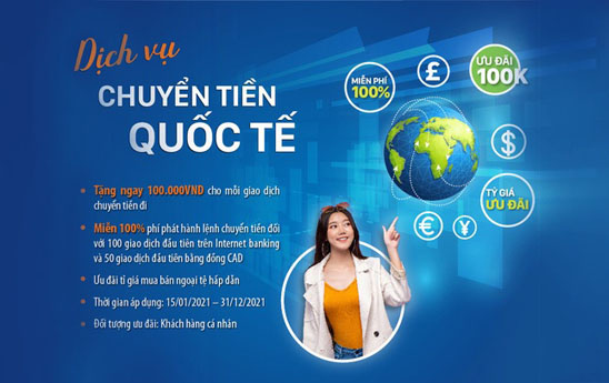 LienVietPostBank dành nhiều ưu đãi hấp dẫn cho khách hàng chuyển tiền quốc tế