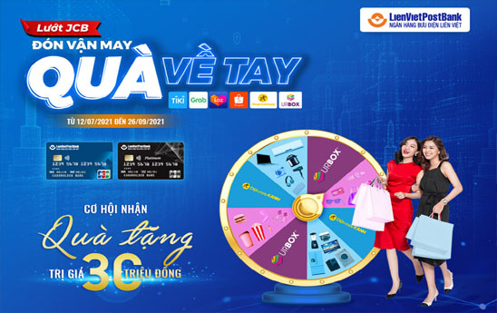 LienVietPostBank tặng quà cho khách hàng giao dịch qua Thẻ Tín dụng