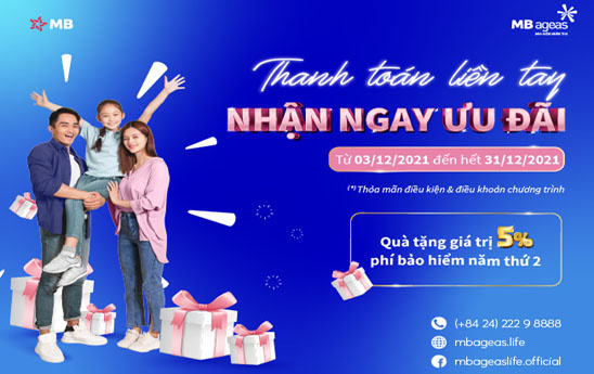 MBAL khuyến mại “Đóng phí liền tay - Nhận ngay ưu đãi”