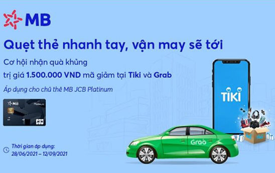 MB khuyến mại "Quẹt thẻ nhanh tay, vận may sẽ tới"