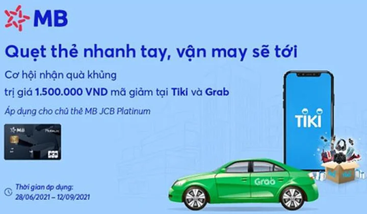 MB khuyến mại "Quẹt thẻ nhanh tay, vận may sẽ tới"