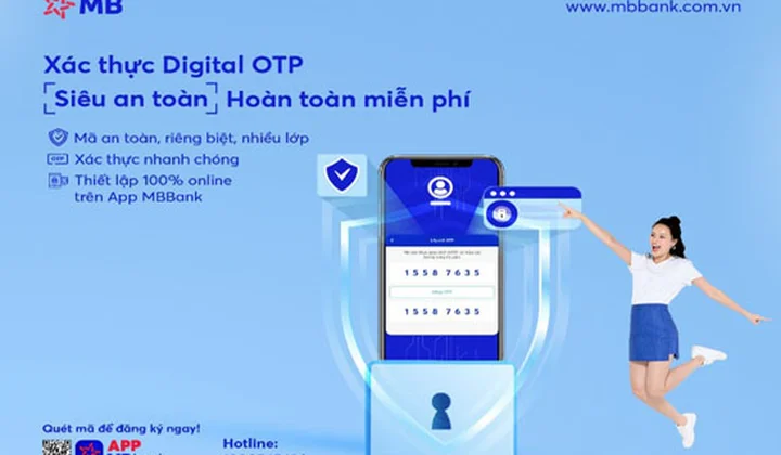 MB thiết lập phương thức xác thực giao dịch an toàn bảo mật