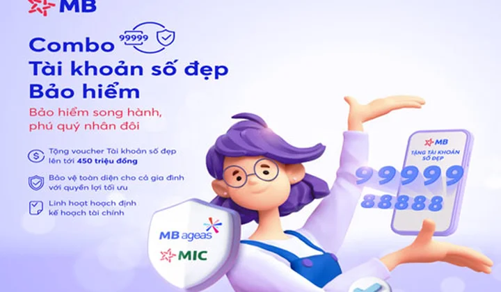 MB triển khai chương trình ưu đãi combo Bảo hiểm - Tài khoản số đẹp