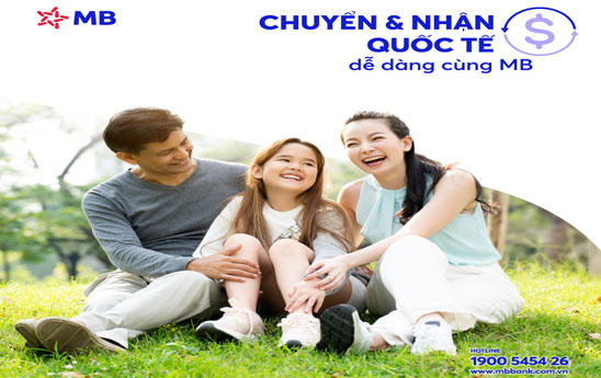 MB triển khai dịch vụ Chuyển và Nhận tiền quốc tế