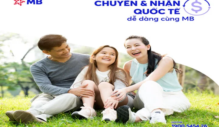 MB triển khai dịch vụ Chuyển và Nhận tiền quốc tế