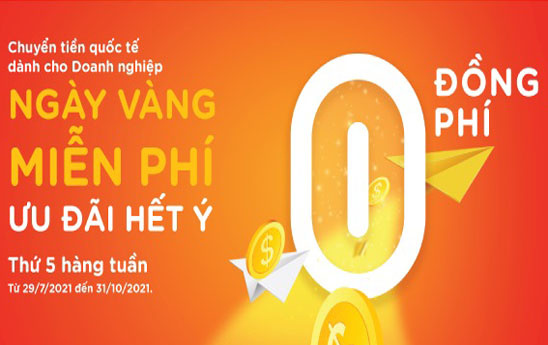 MSB ưu đãi ngày vàng - Miễn 100% phí chuyển tiền quốc tế cho doanh nghiệp