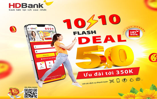Mở App HDBank - Giao dịch trong tích tắc