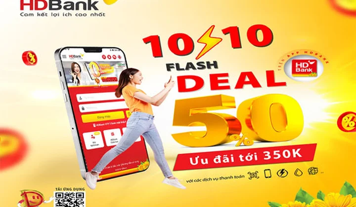 Mở App HDBank - Giao dịch trong tích tắc