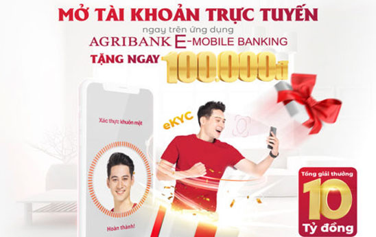 Mở tài khoản trực tuyến Agribank - An tâm mùa dịch, nhận ngay quà tặng