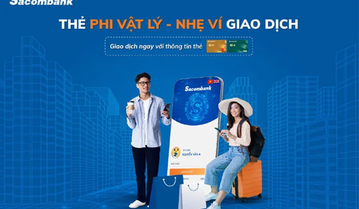 Mở thẻ thanh toán trên Sacombank Pay