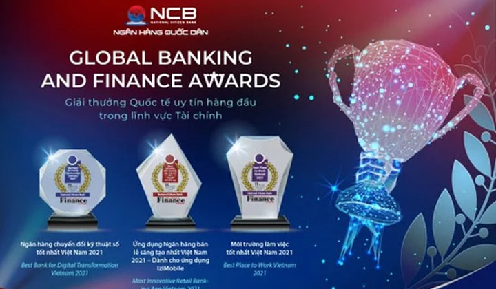 NCB nhận 3 giải thưởng uy tín bởi Global Banking & Finance Review