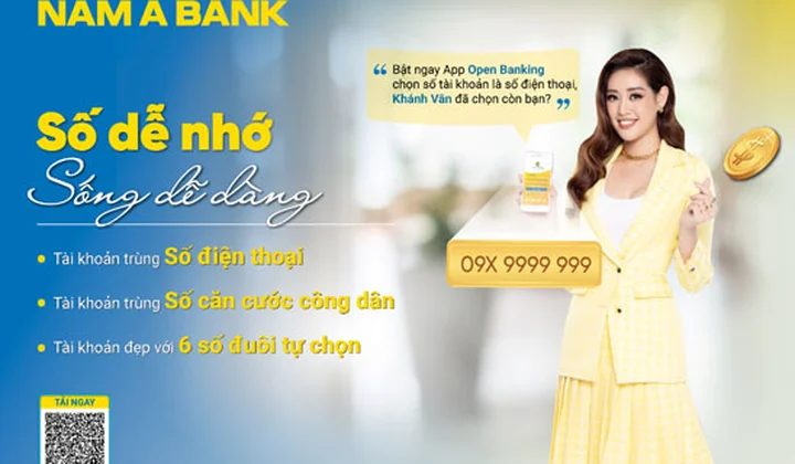 NamABank triển khai dịch vụ lựa chọn tài khoản đẹp