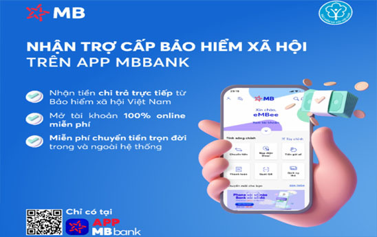 Nhận tiền từ chính sách hỗ trợ của Chính phủ qua tài khoản MB