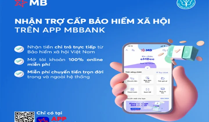 Nhận tiền từ chính sách hỗ trợ của Chính phủ qua tài khoản MB