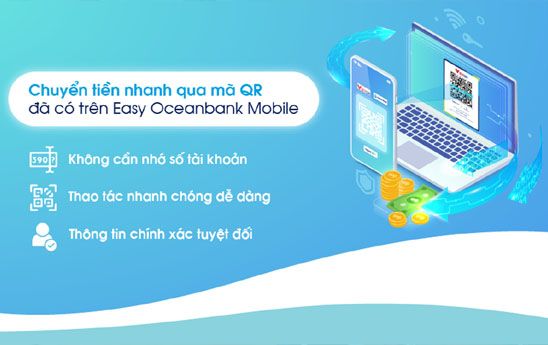 OceanBank bổ sung tính năng Chuyển tiền nhanh 24/7 qua mã QR