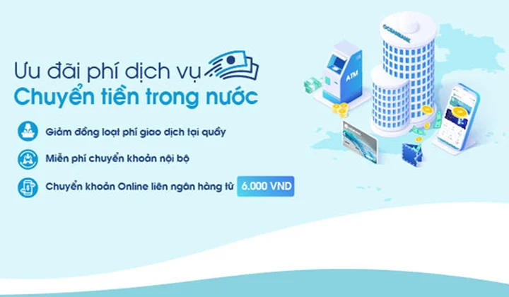 OceanBank ưu đãi giảm phí dịch vụ chuyển tiền trong nước