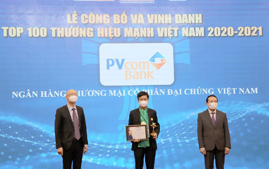 PVcomBank nằm trong Top 100 thương hiệu mạnh Việt Nam năm 2020 - 2021