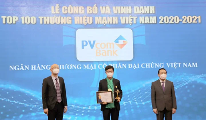 PVcomBank nằm trong Top 100 thương hiệu mạnh Việt Nam năm 2020 - 2021