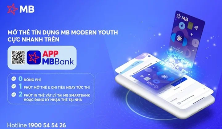 Phát hành thẻ tín dụng online siêu tốc trên App MBBank