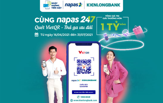 “Quét VietQR - Thả ga ưu đãi” cùng Kienlongbank