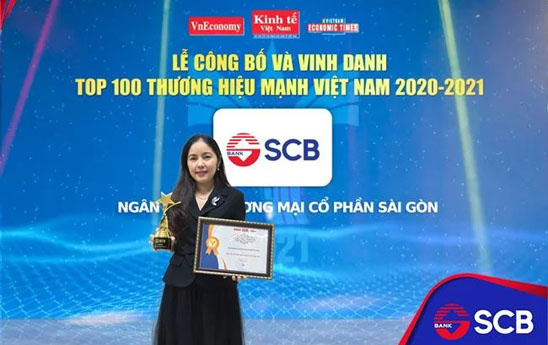 SCB được vinh danh “Thương hiệu mạnh Việt Nam” 6 năm liên tiếp
