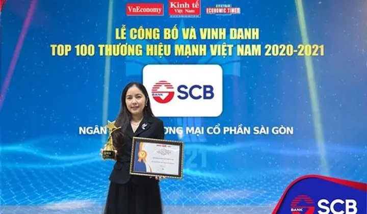 SCB được vinh danh “Thương hiệu mạnh Việt Nam” 6 năm liên tiếp