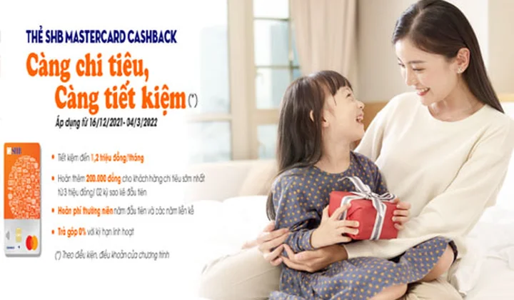 SHB ra mắt dòng thẻ tín dụng SHB Mastercard Cashback