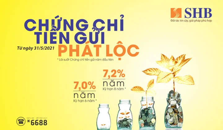 SHB tiếp tục phát hành Chứng chỉ tiền gửi phát lộc đợt I - 2021