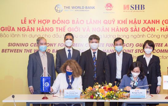SHB và World Bank ký hợp đồng bảo lãnh Quỹ Khí hậu Xanh (GCF)