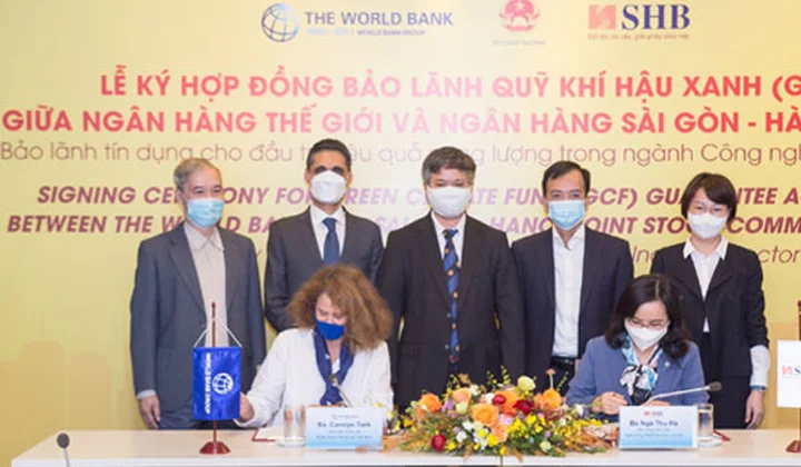 SHB và World Bank ký hợp đồng bảo lãnh Quỹ Khí hậu Xanh (GCF)