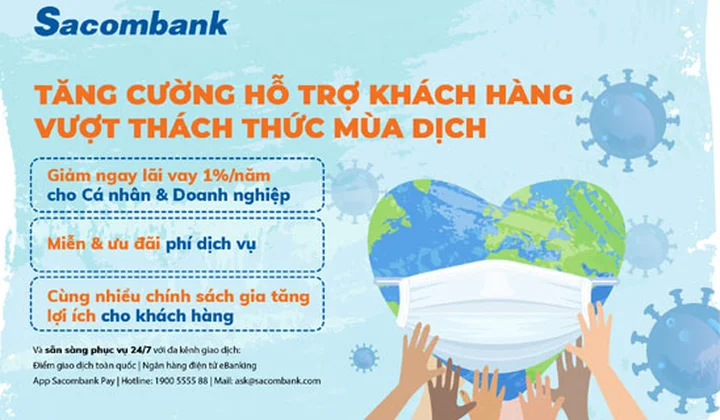 Sacombank giảm lãi suất cho vay