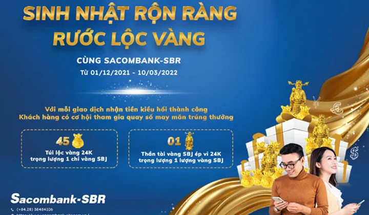 Sacombank tri ân khách hàng sử dụng dịch vụ kiều hối