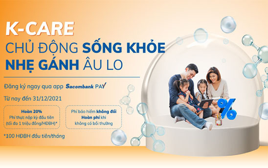 Sacombank và Dai-ichi Life Việt Nam ra mắt sản phẩm K-Care Bảo hiểm Bệnh Ung thư trên ứng dụng Sacombank Pay